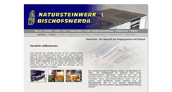 Desktop Screenshot of naturstein-bischofswerda.de